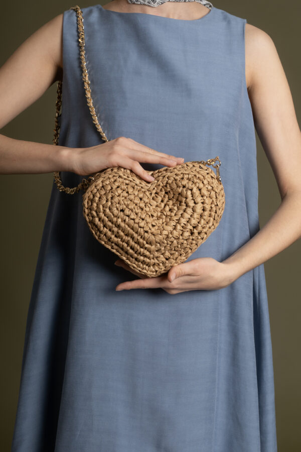 Borsa CUORE RAFIA