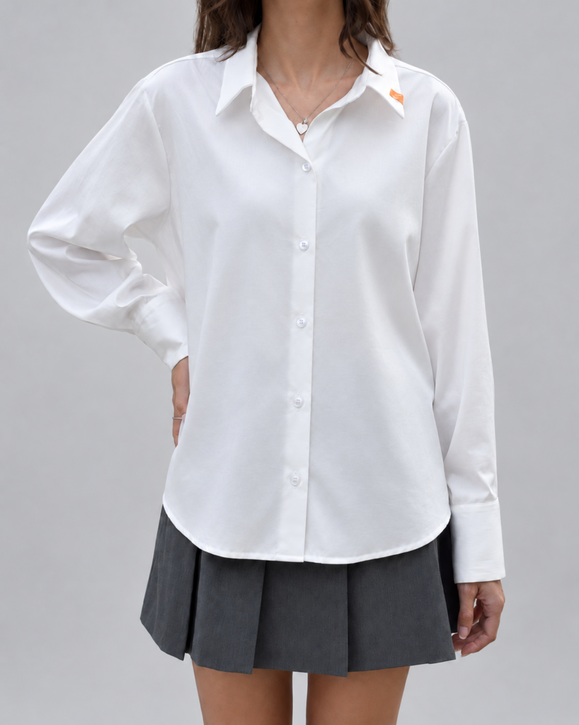 Camicia donna AGNESE sartoriale su misura in cotone – FRAN